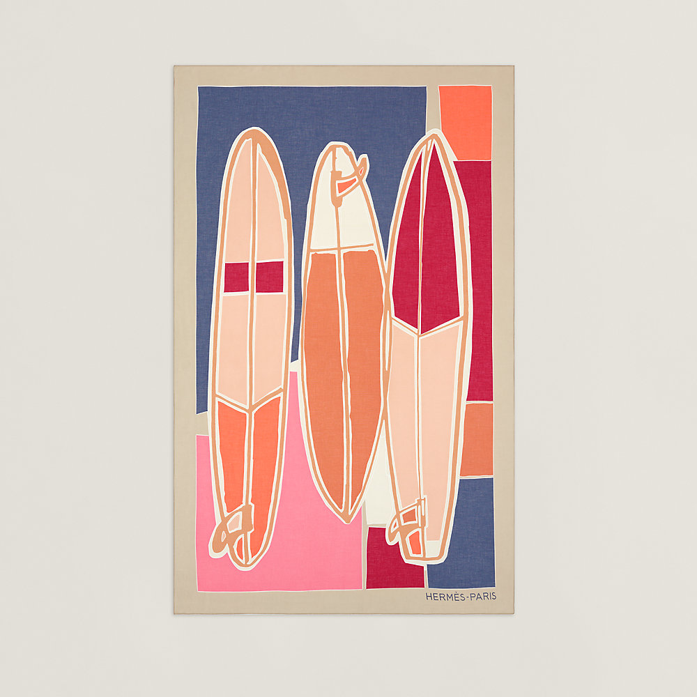 3 surfs pareo - Beige | Hermès USA